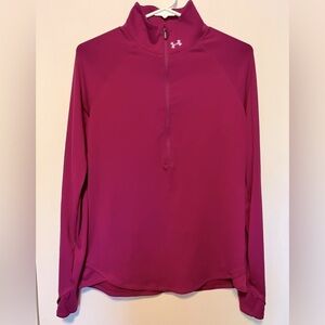 Under Armour Fitted Quarter Zip Cold Gear Pullover Size Large